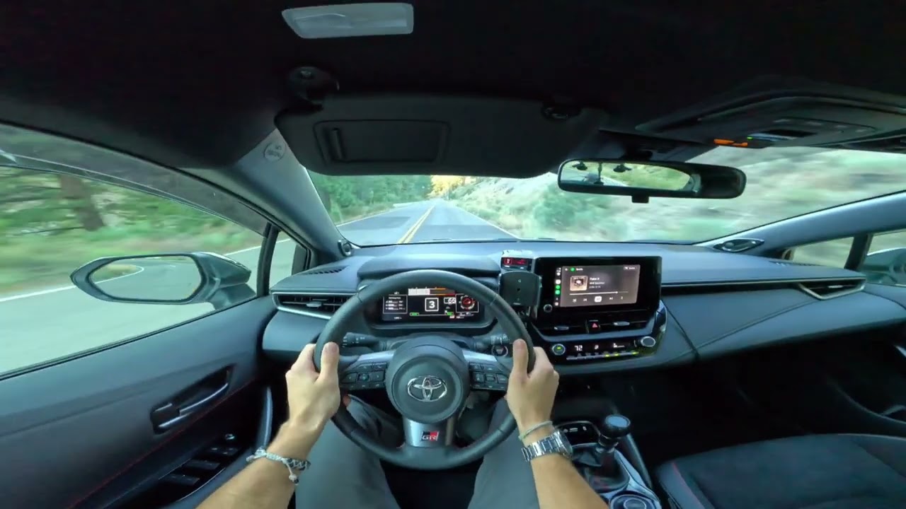 GR Corolla Backroad Drive - pov only (binaural audio)