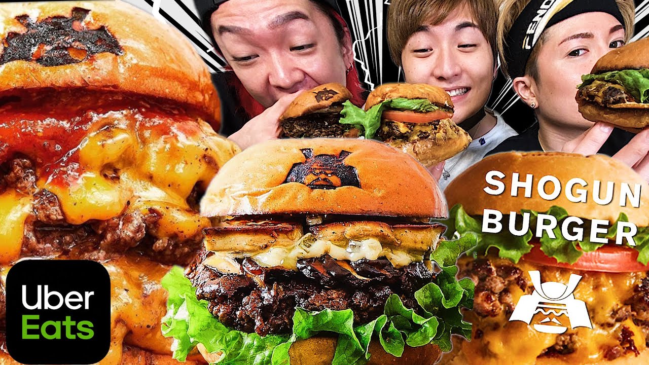 【Uber大食い】一個3000円高級フォアグラバーガーがマジで美味い【ウーバーイーツ 】