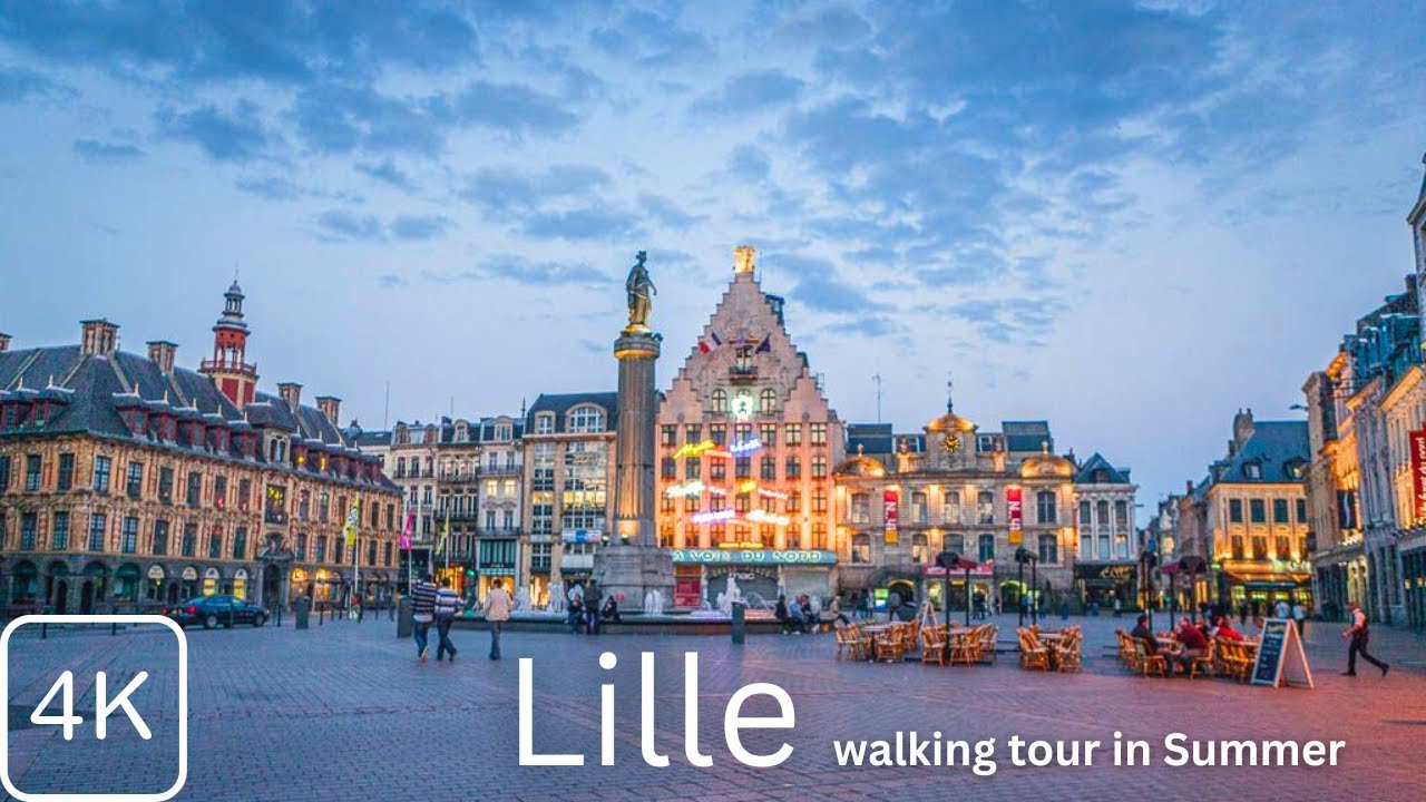 Lille Walking Tour in 4k/60fps