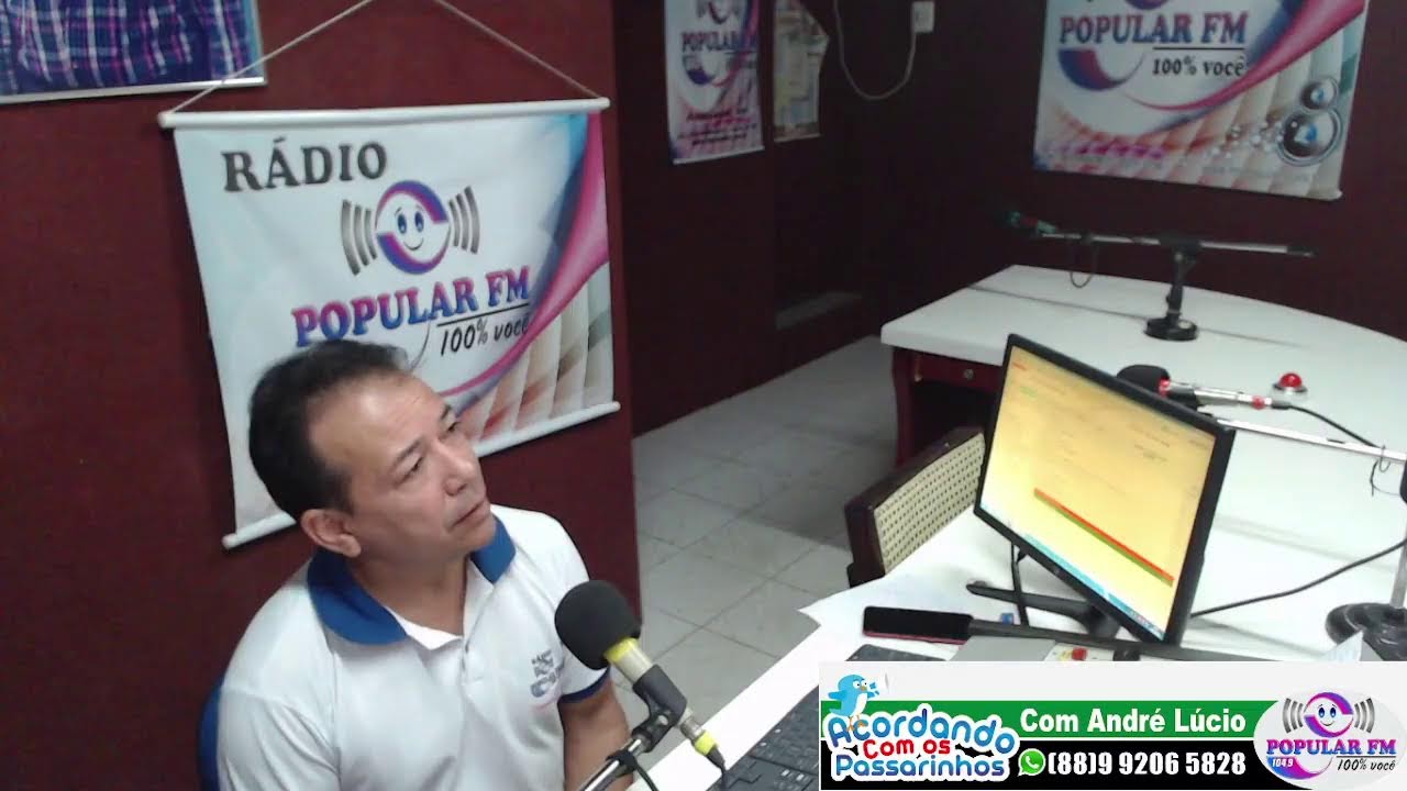ACORDANDO COM OS PASSARINHOS COM ANDRE LUCIO NA POPULAR FM 104,9