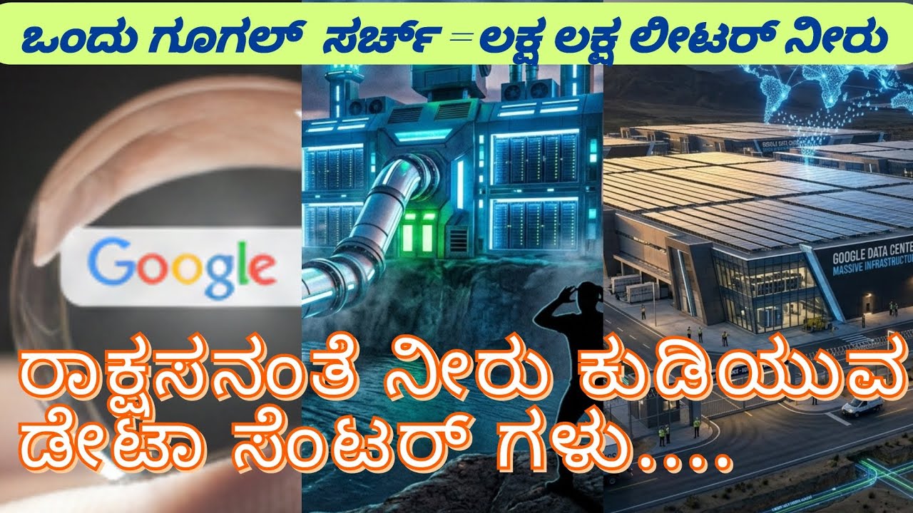 “ಈ ಡಿಜಿಟಲ್ ಜಗತ್ತಿನ ಹಿಂದೆ… ಮರೆಮಾಚಿರುವ ನೀರಿನ ಕಥೆ ಇದೆ”💧💧/“How Data Centers Use Water/Water crisis/AI/