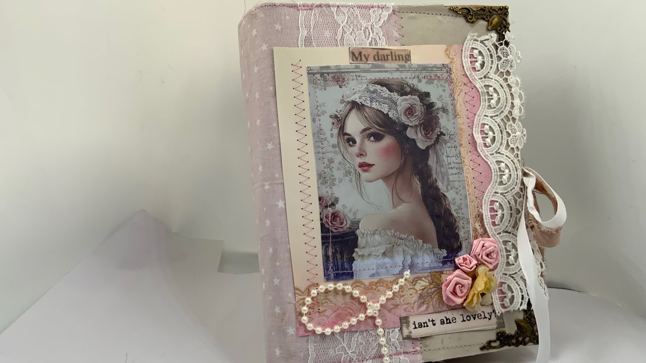 Junk journal sorte de vieux carnet vintage romantique 