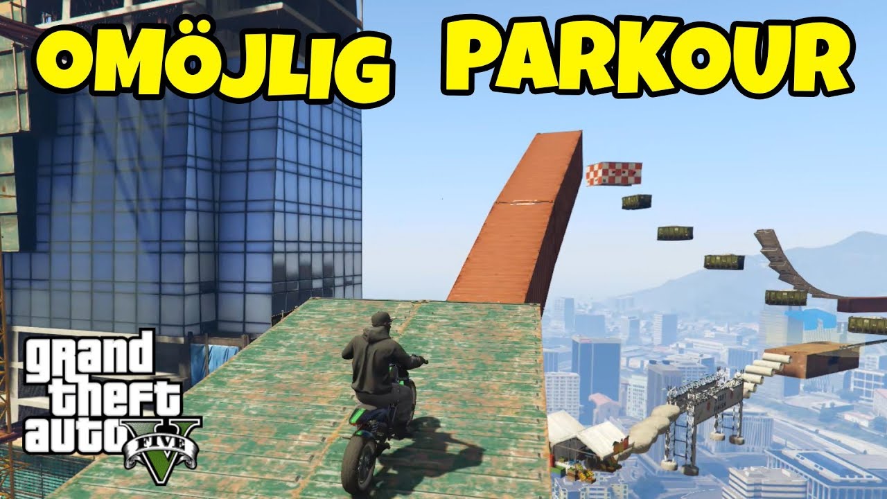 OMÖJLIG MC-PARKOUR I GTA 5 | Race med SoftisFFS