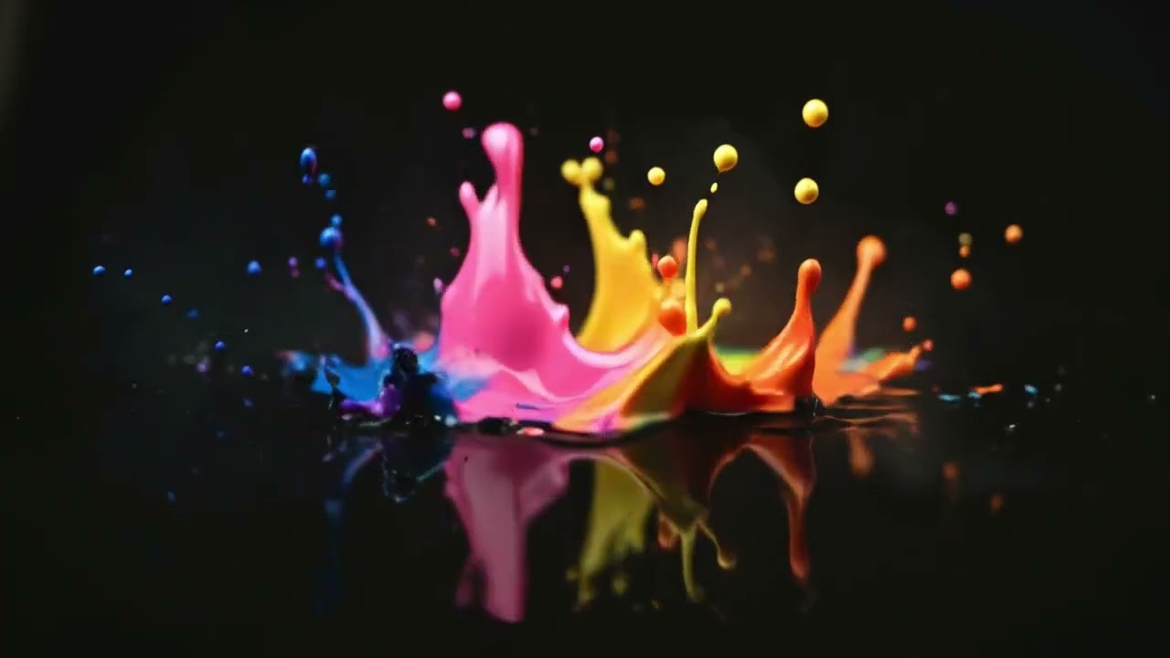 Color Symphony Hypnotic Paint in Motion 4K Ultra HD