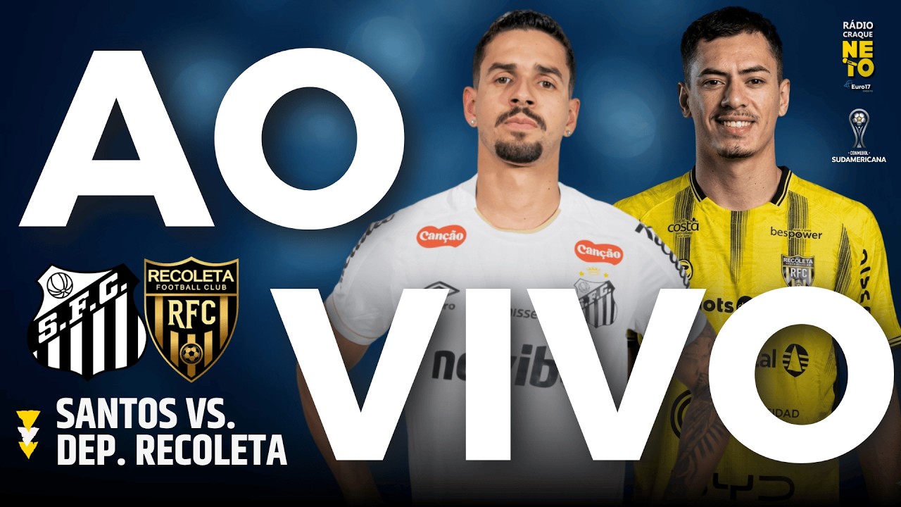 Santos x Deportivo Recoleta (PAR) | AO VIVO | Copa Sul-Americana 2026 | R&aacute;dio Craque Neto
