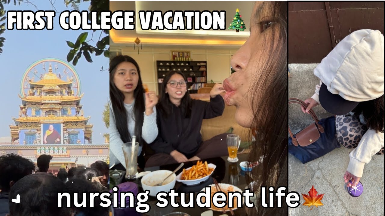Nursing student college vacation// mangalore to where❓// trip with friends 🩵//#tibetan 
