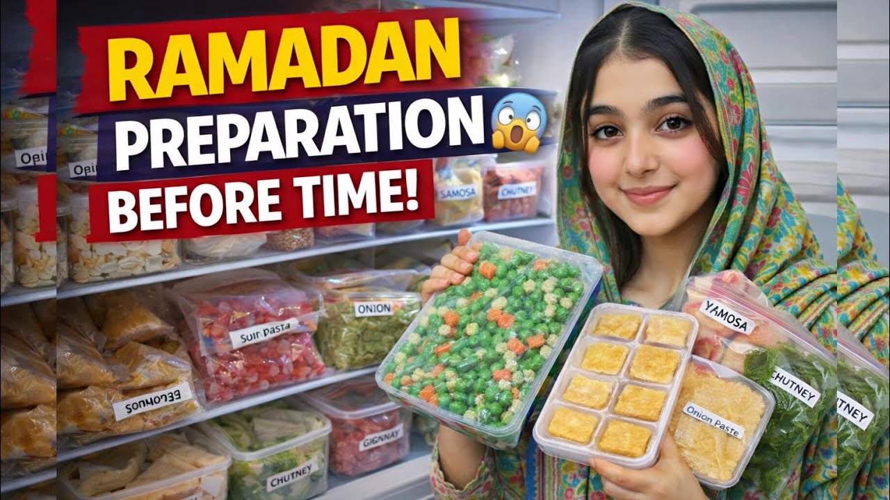 Ramadan Preparation Before Time😱Frozen Food & Iftar Prep|Real Vlog#PreRamadan#FrozenFood#IftarPrep