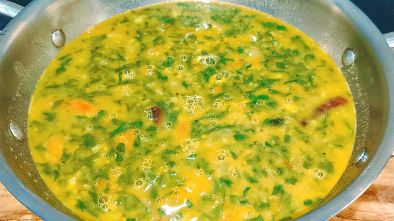 பாலக்கீரை கூட்டு /Palak keerai kootu in Tamil/keerai kootu in Tamil