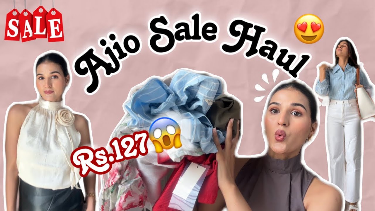 *Huge* AJIO Big Bold Sale,Tops/T-shirt /shirt Haul😍Starting at Rs.127😱|Swati Rathi #ajio #summer