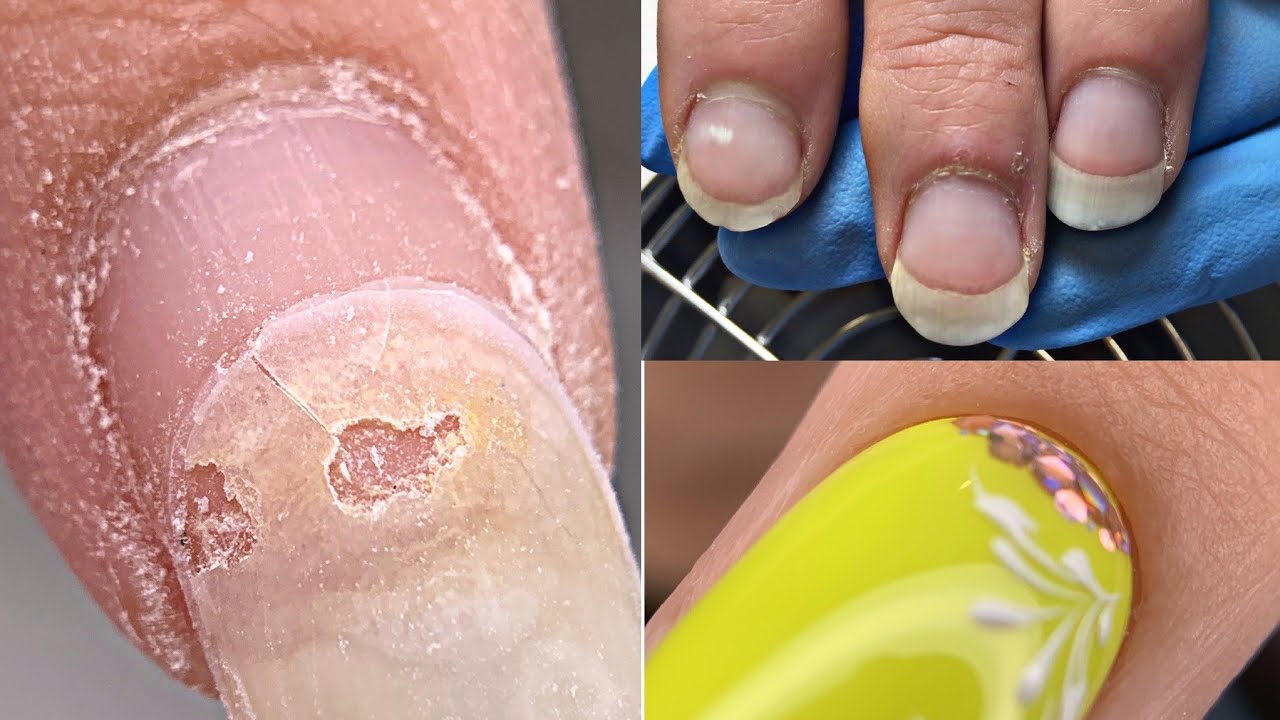 Пропилила ДЫРУ😱Наращивание💅Неоновый Френч💅Укрепление гелем