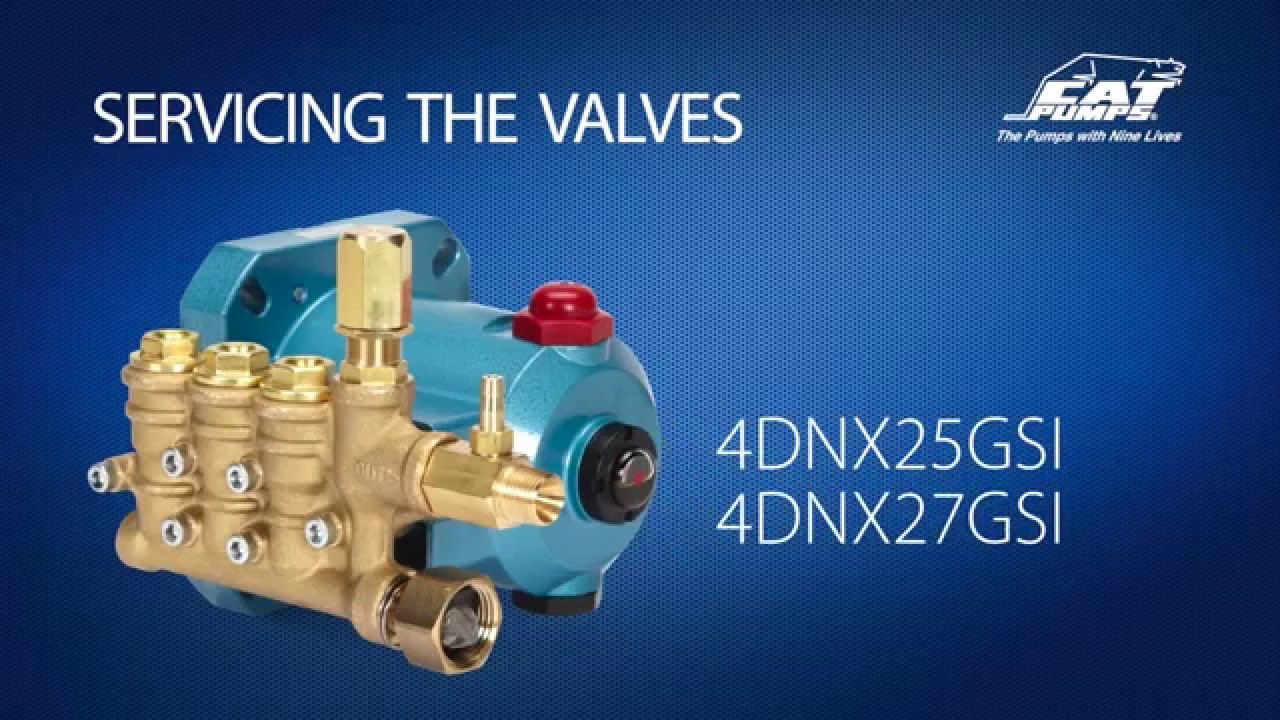 Cat Pump Training Video. Servicing Valves on 4DNX25GSI, 4DNX27GSI Series Pumps.
