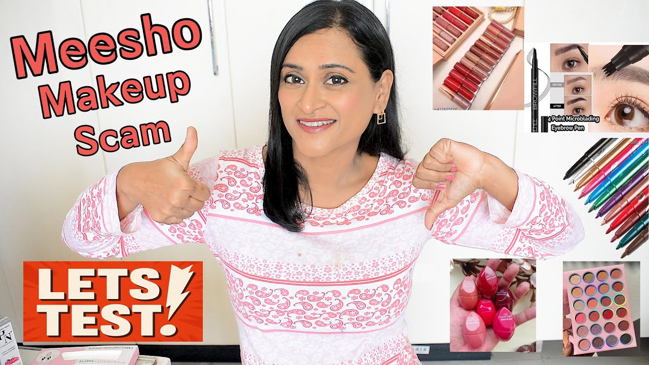 Testing Viral Makeup Products From Meesho !! Meesho Makeup Scam!!