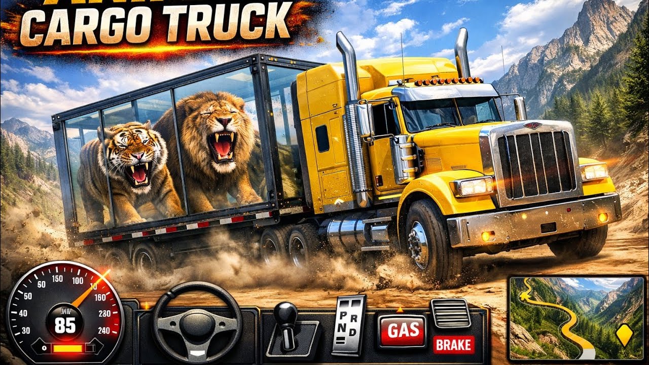 Animal Cargo Truck Simulator 3D | Jungle Offroad Animal Transport | Android Gameplay