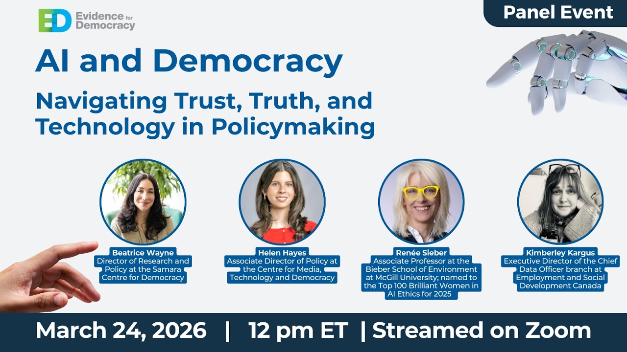 Webinar: AI and Democracy: Navigating Trust, Truth, and Technology in Policymaking