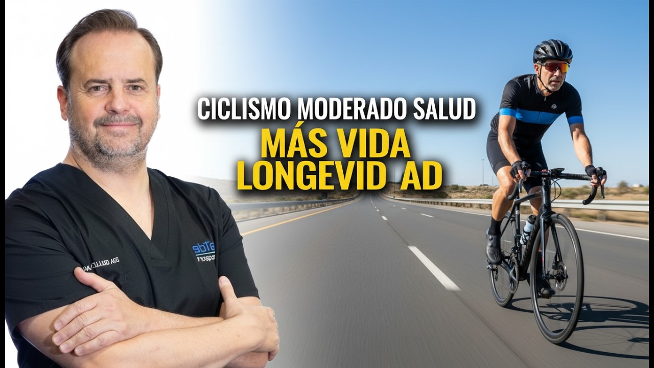 Ciclismo Moderado Después de los 40 Mejora Longevidad y Reduce Estrés