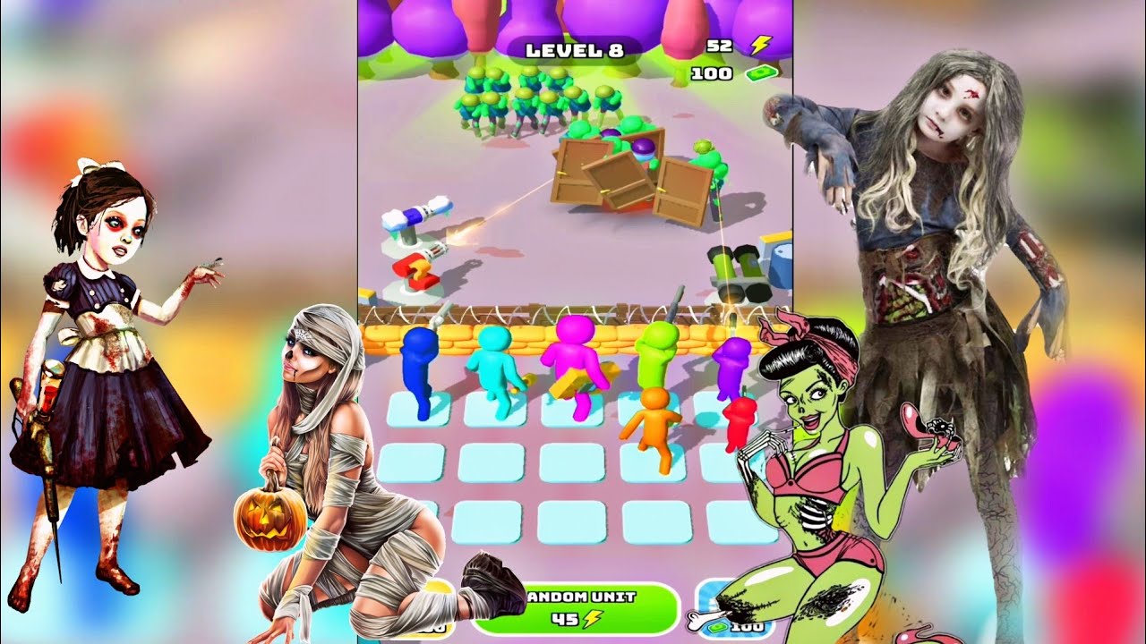Zombie Merge Fight Game - New Trending Merge Games Funny - Android Gameplay