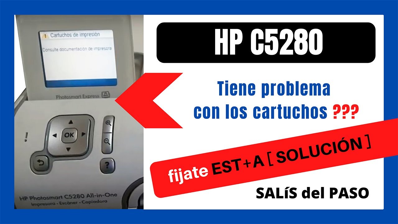 MULTIFUNCIÓN HP Photosmart C5280 📢 [Cartuchos de impresión consulte documentación de impresora]
