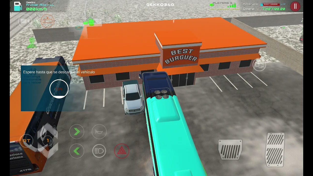 Driver's Jobs Online Simulator. Convoy en buses Marco Polo G7. Mapa de Chile.