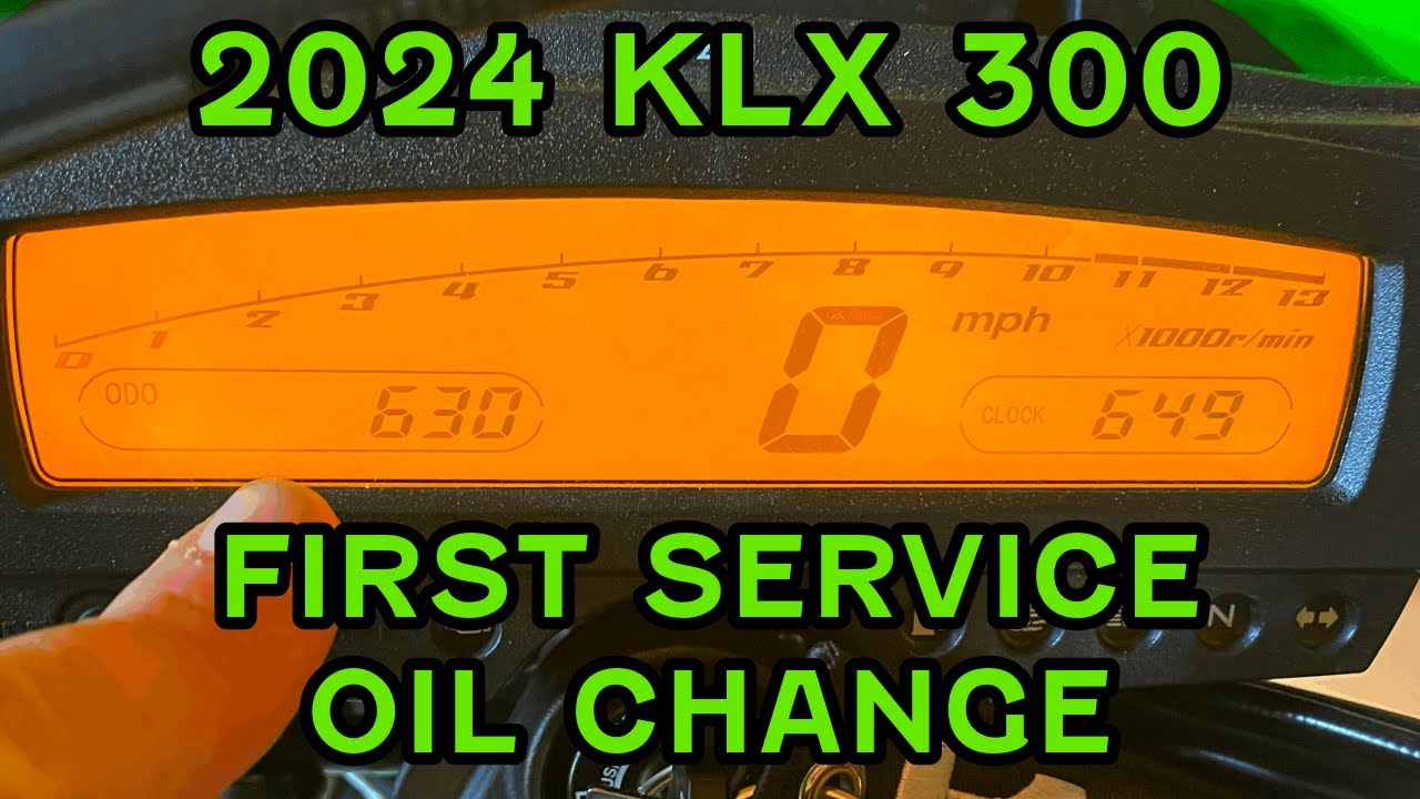 ЗАМЕНА МАСЛА KLX 300 2024 | Первое ТО через 600 миль | Фиксированная пружина масляного фильтра |