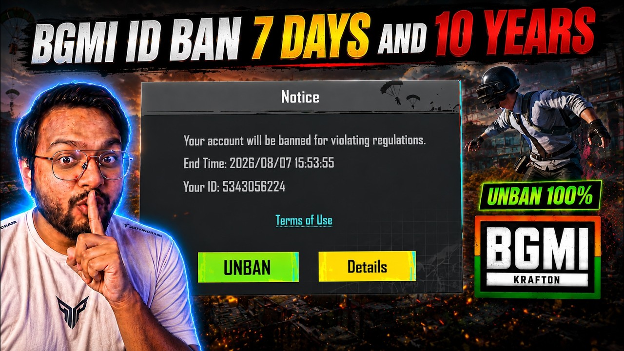 how to Unban bgmi Account | 10 Year Unban BGMI ID | Bgmi ID Unban kaise karen | 100% Working Trick