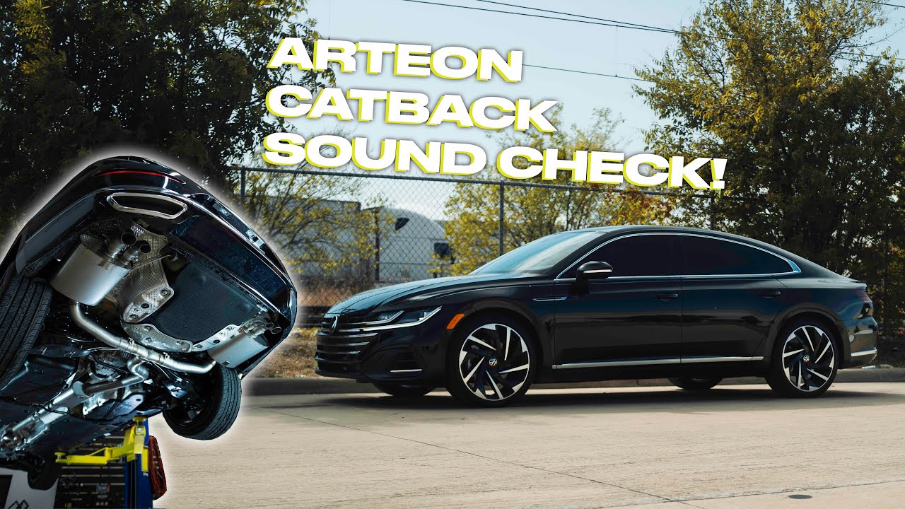 Установка и сравнение звука выхлопной системы Catback на Volkswagen Arteon Milltek