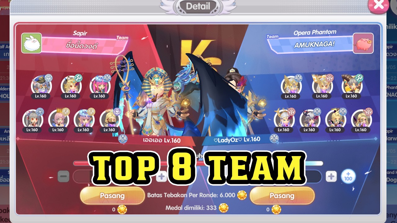 ROX NOBAR WOC TOP 8 TEAM TERMAHAL DI DUNIA