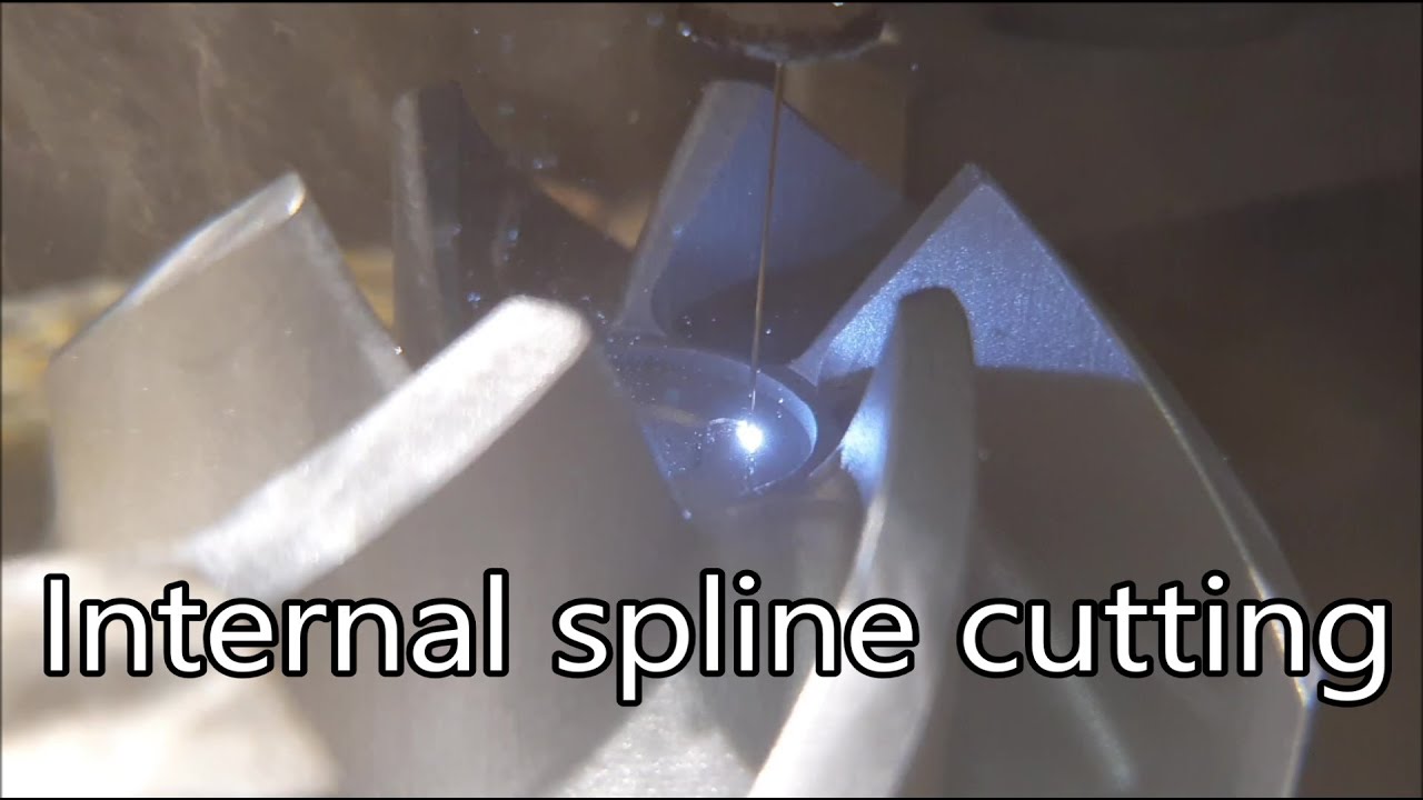Internal spline cutting