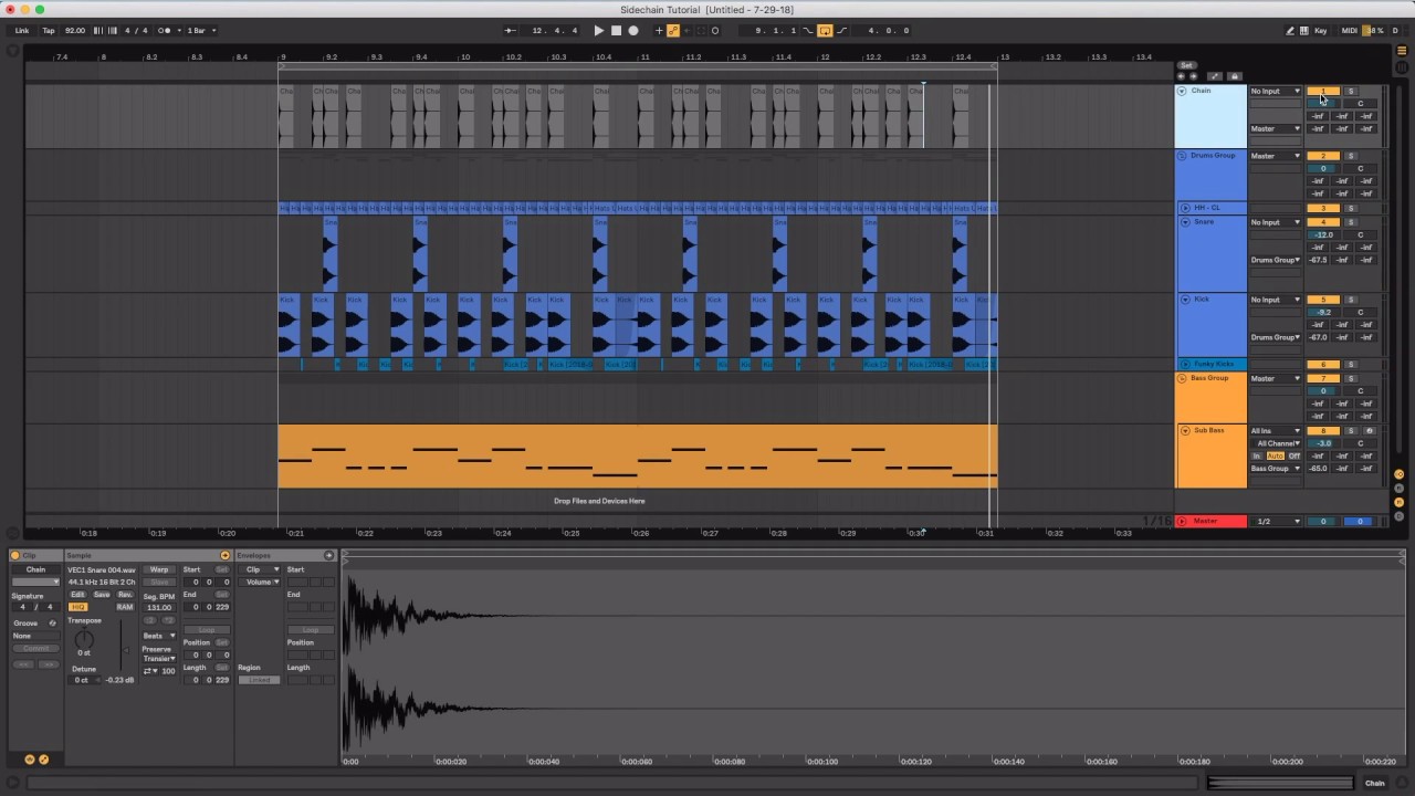 Haive Music - Ableton Tutorial - 04 - Using Ghost Kicks to Trigger Sidechain Compression