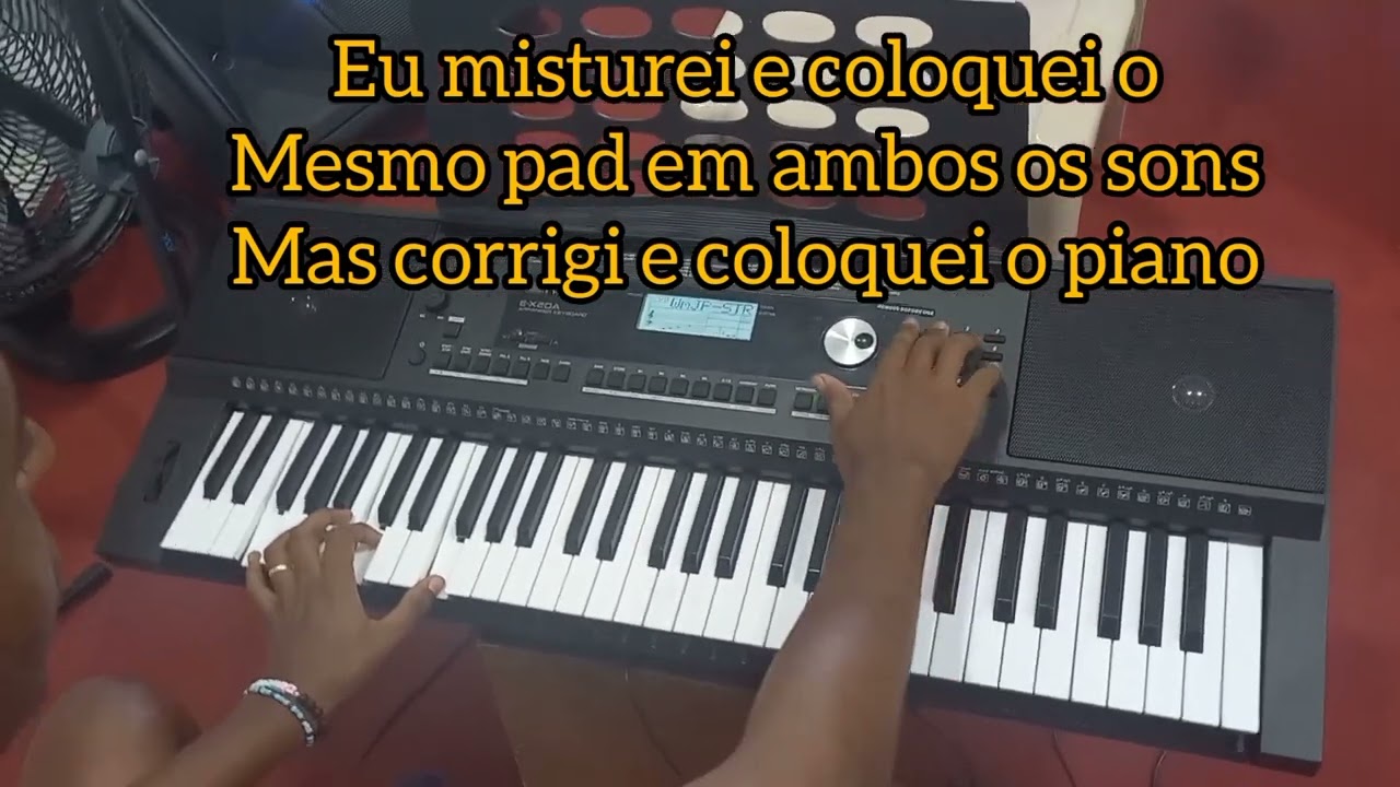 Roland ex 20A: Pianos e Pads e Misturando som