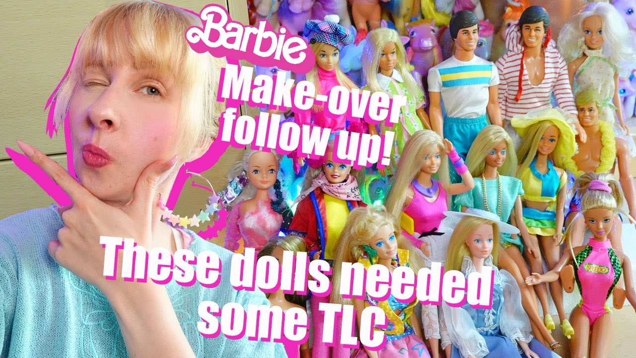 Follow up ~ Results of restoration and make-over of the Barbie dolls from my last big unboxing