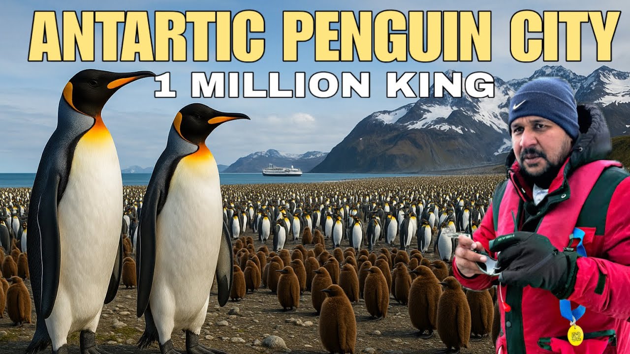 Самый дикий город пингвинов в Антарктиде: 10 лакхов королевских пингвинов 🐧👑 | От полюса к полюсу...