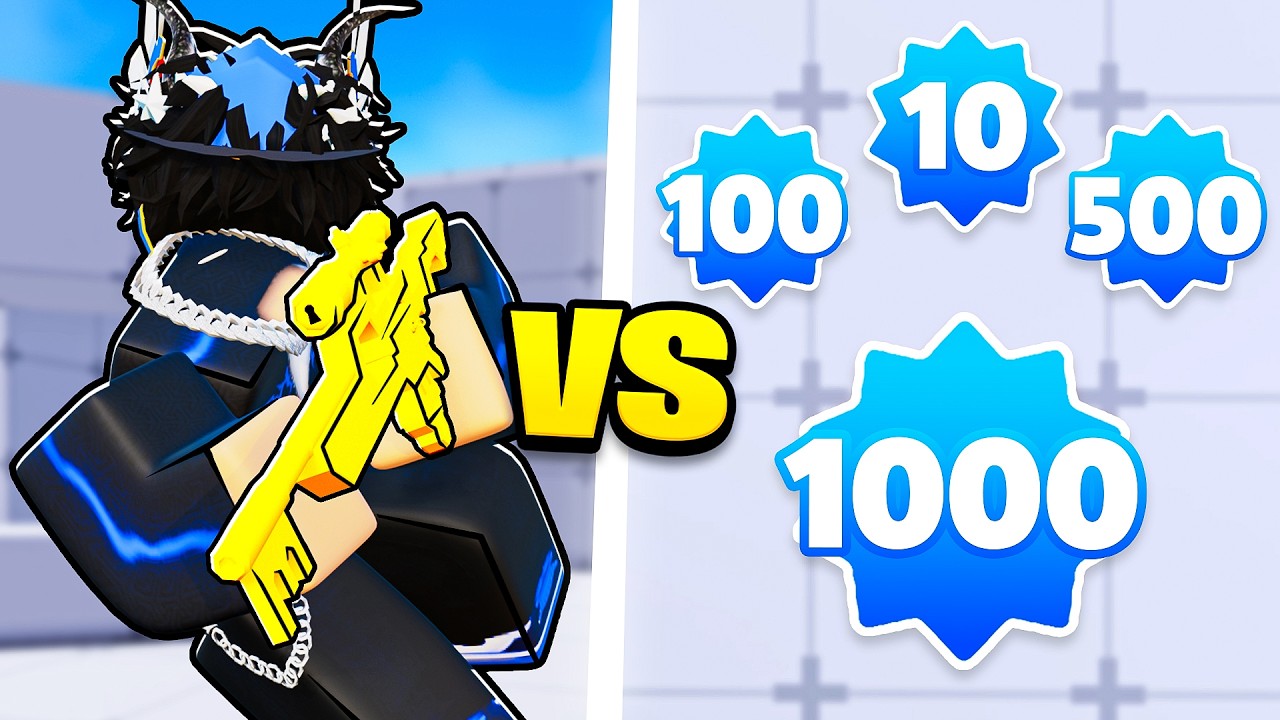 1 на 1 против КАЖДОГО УРОВНЯ в Roblox Rivals!