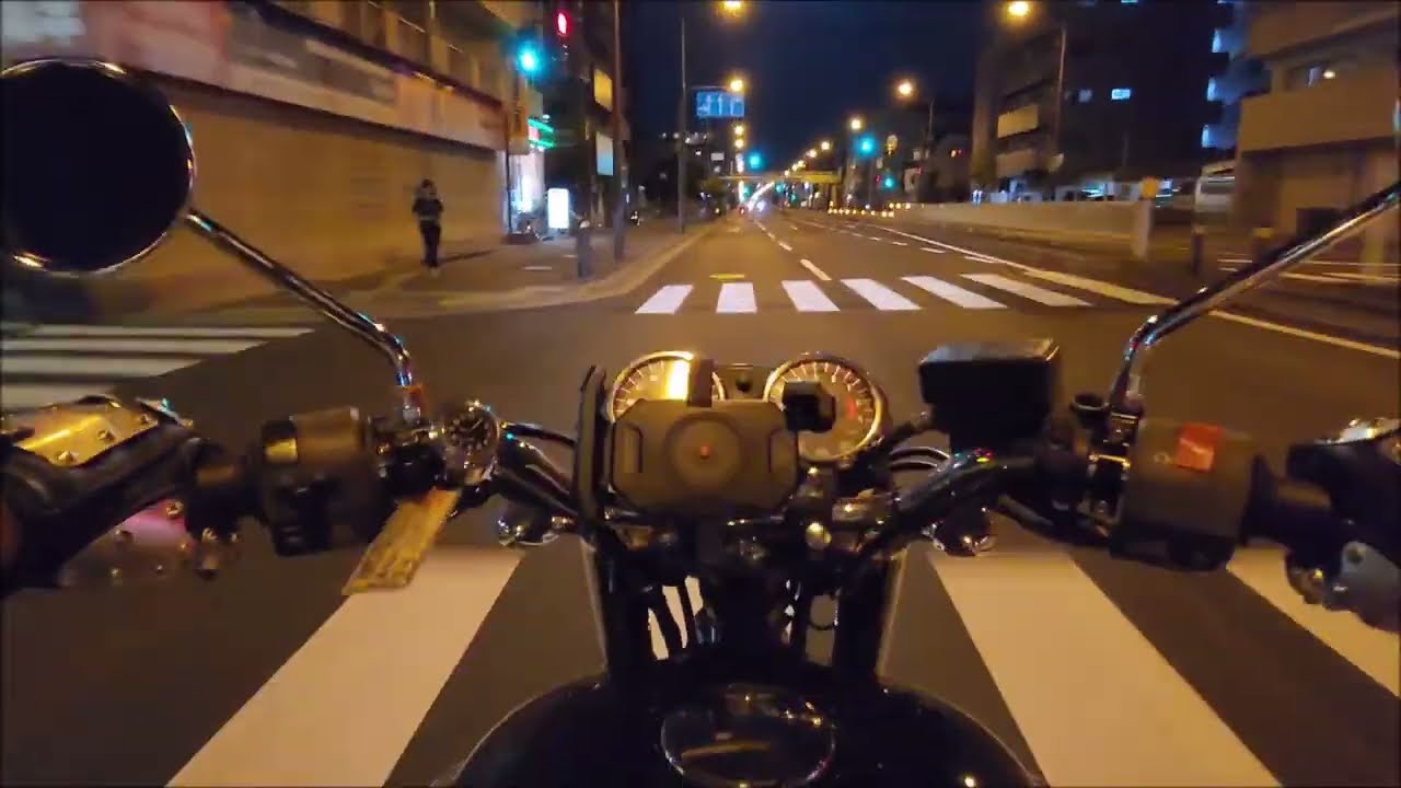 Night Ride with my Kawasaki W400
