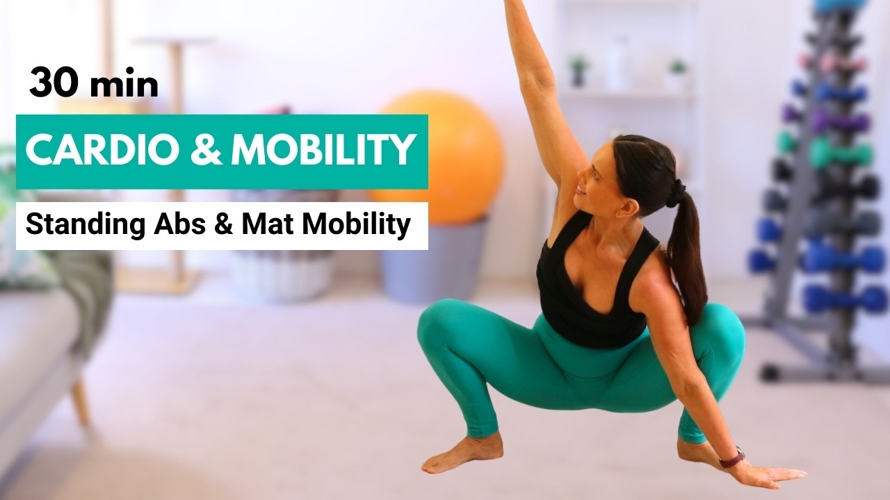 28 Min Body weight Cardio & Mobility Workout | Fat Burn + Full Body Stretch Sculpt | No Equipment
