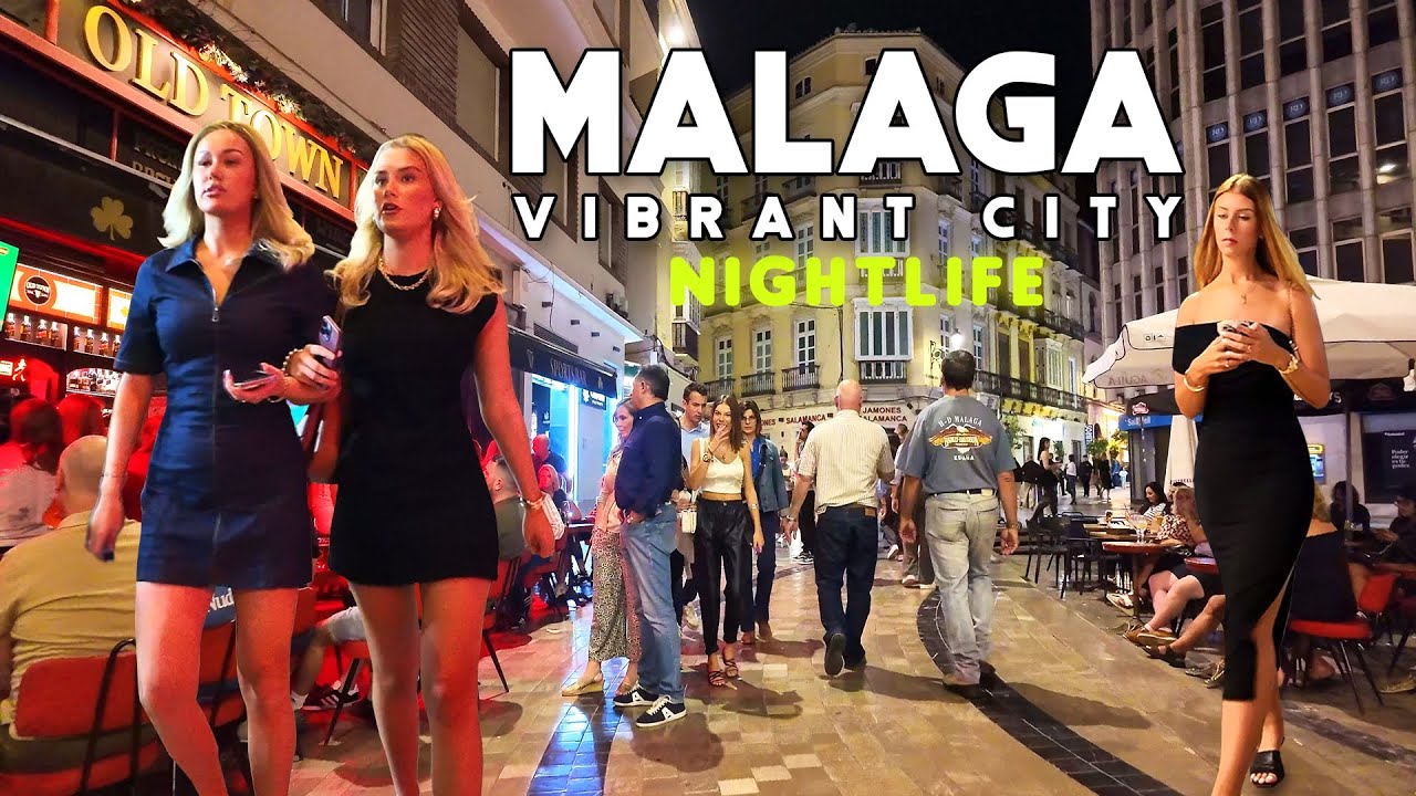 VIBRANT NIGHTLIFE MALAGA CITY 2024 SPAIN 🇪🇸 Málaga [4K]