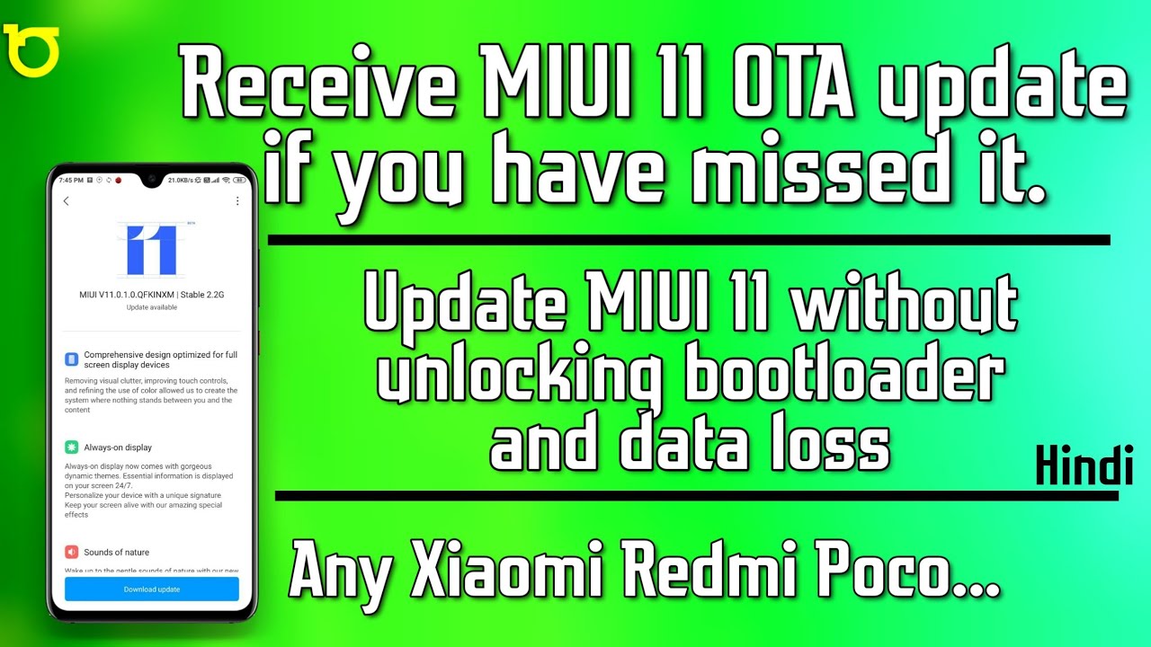 How to get/Recover Missing MIUI 11 Update in your Xiaomi Redmi Devices without unlocking bootloader