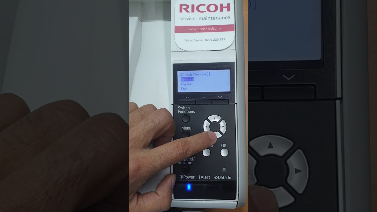 RESET FUSER UNIT RICOH 4510 DN