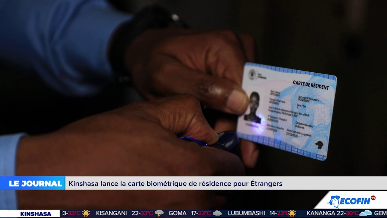 JT 12H 12 MARS : MAXIMISATION DES RECETTES : KINSHASA LANCE LA CARTE DE RÉSIDENCE POUR ETRANGERS