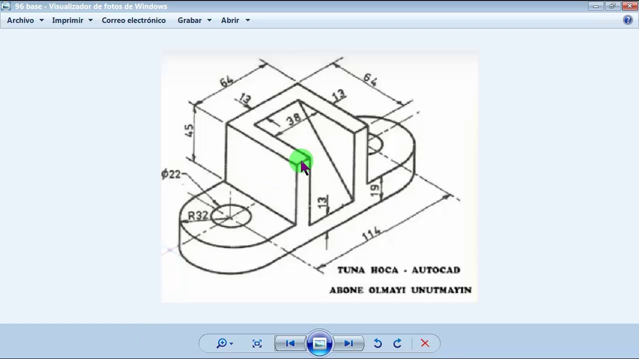 base 3D en autocad