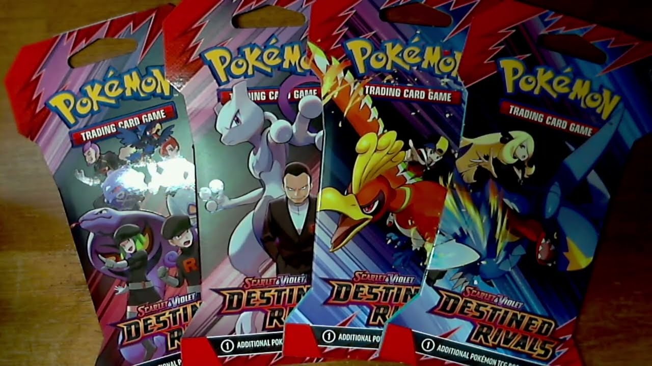 Opening 4 Pokémon TCG Scarlet & Violet Destined Rivals Booster Packs!