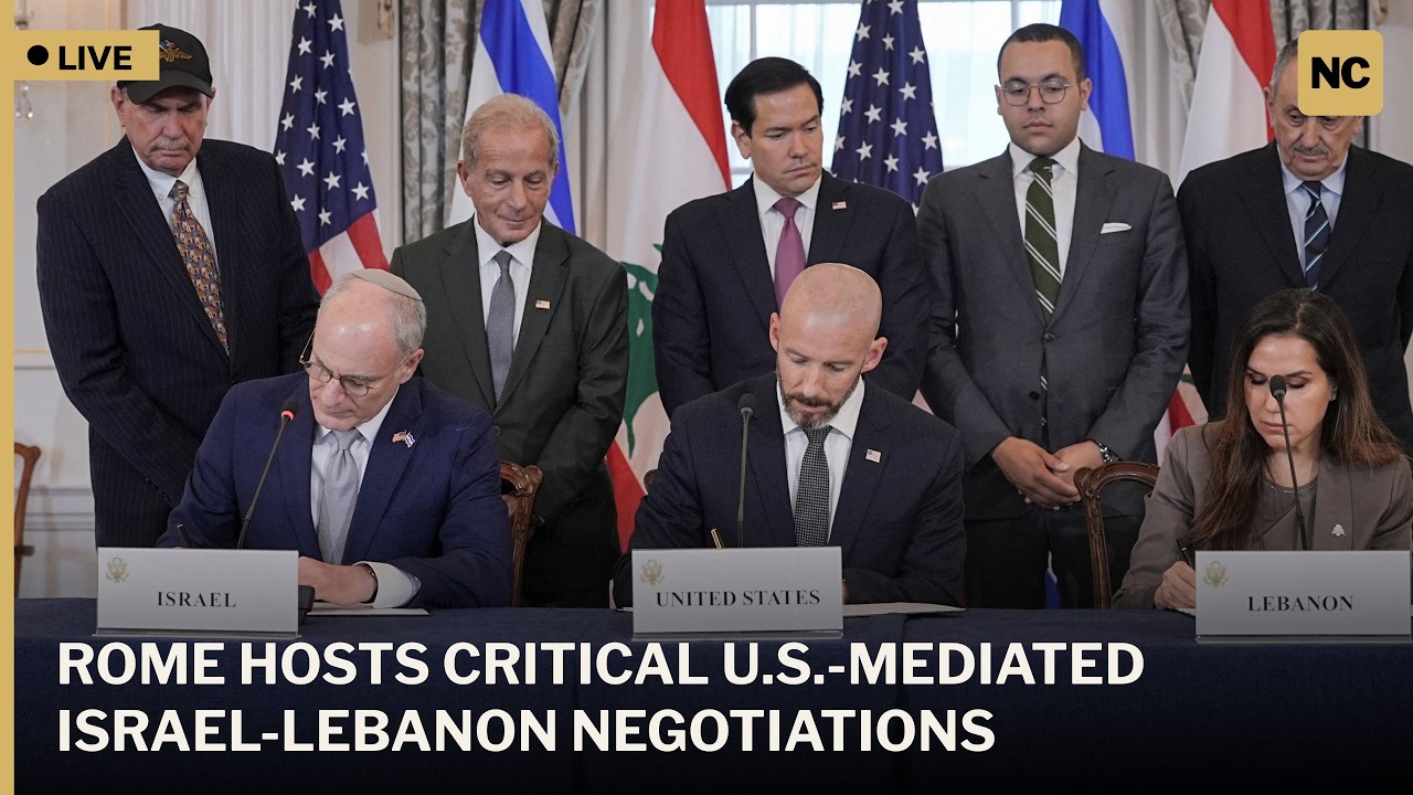 🔴LIVE: Major Diplomatic Push as Israel and Lebanon Hold U.S.-Brokered Talks in Rome | AC1W