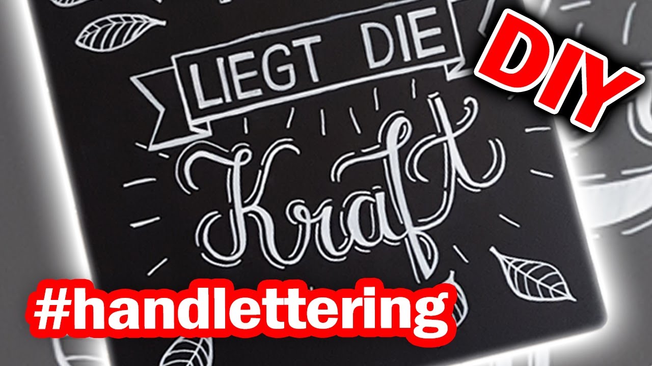 MOTIVATIONSSPRUCH | easy DIY | Handlettering mit Kreidestiften 🍃