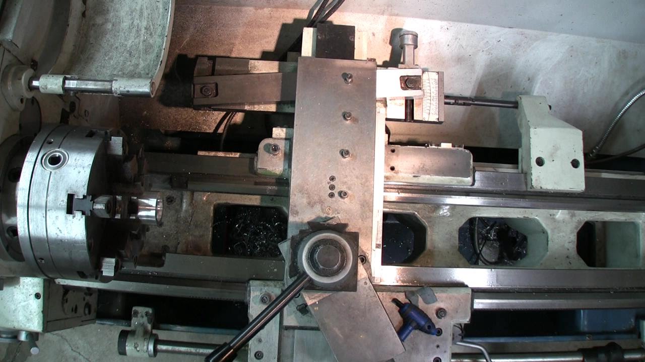 Taper attachment view on my lathe
