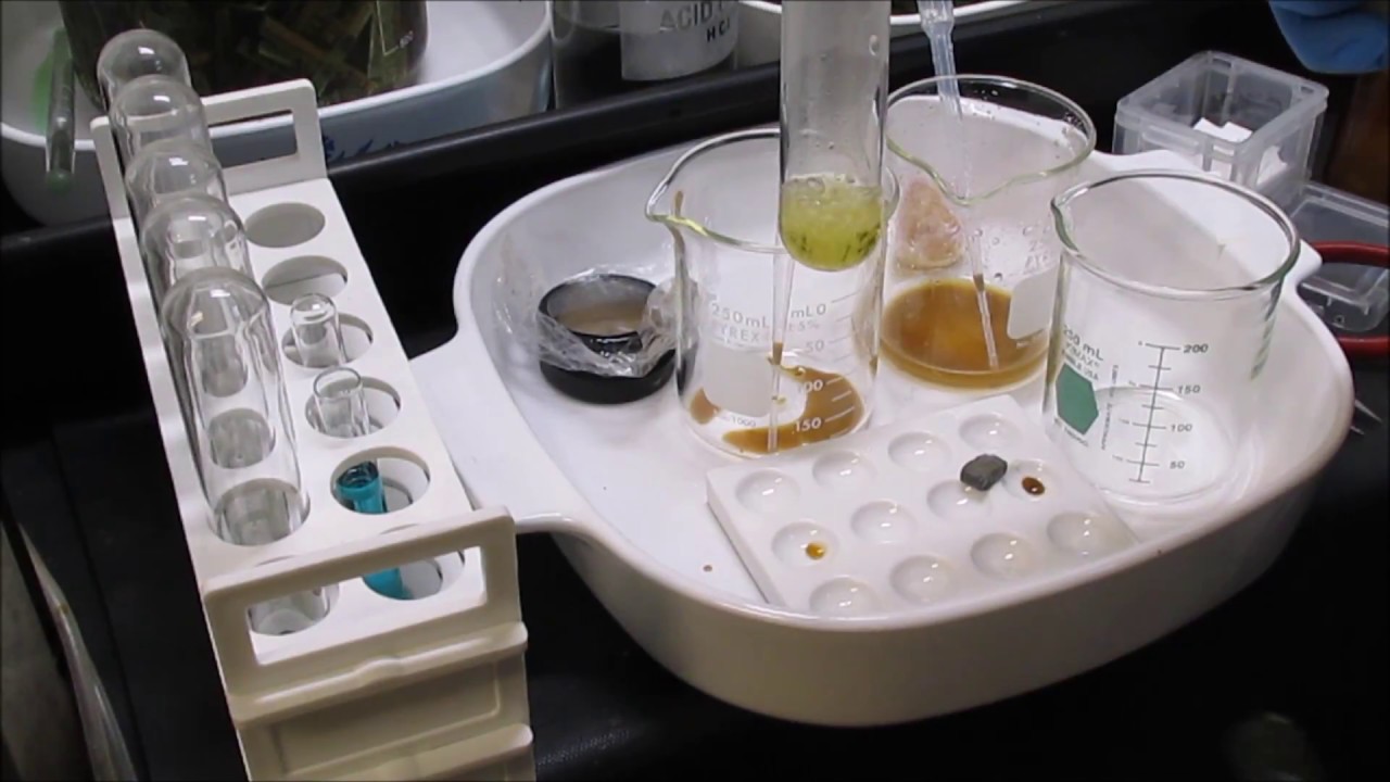 Testing An Unknown Sample For Precious Metals