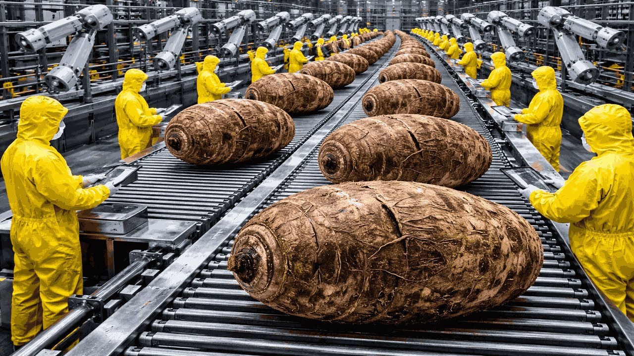 Millions of Taro Chips Produced per Day | Inside a High-Tech Taro Chip Factory