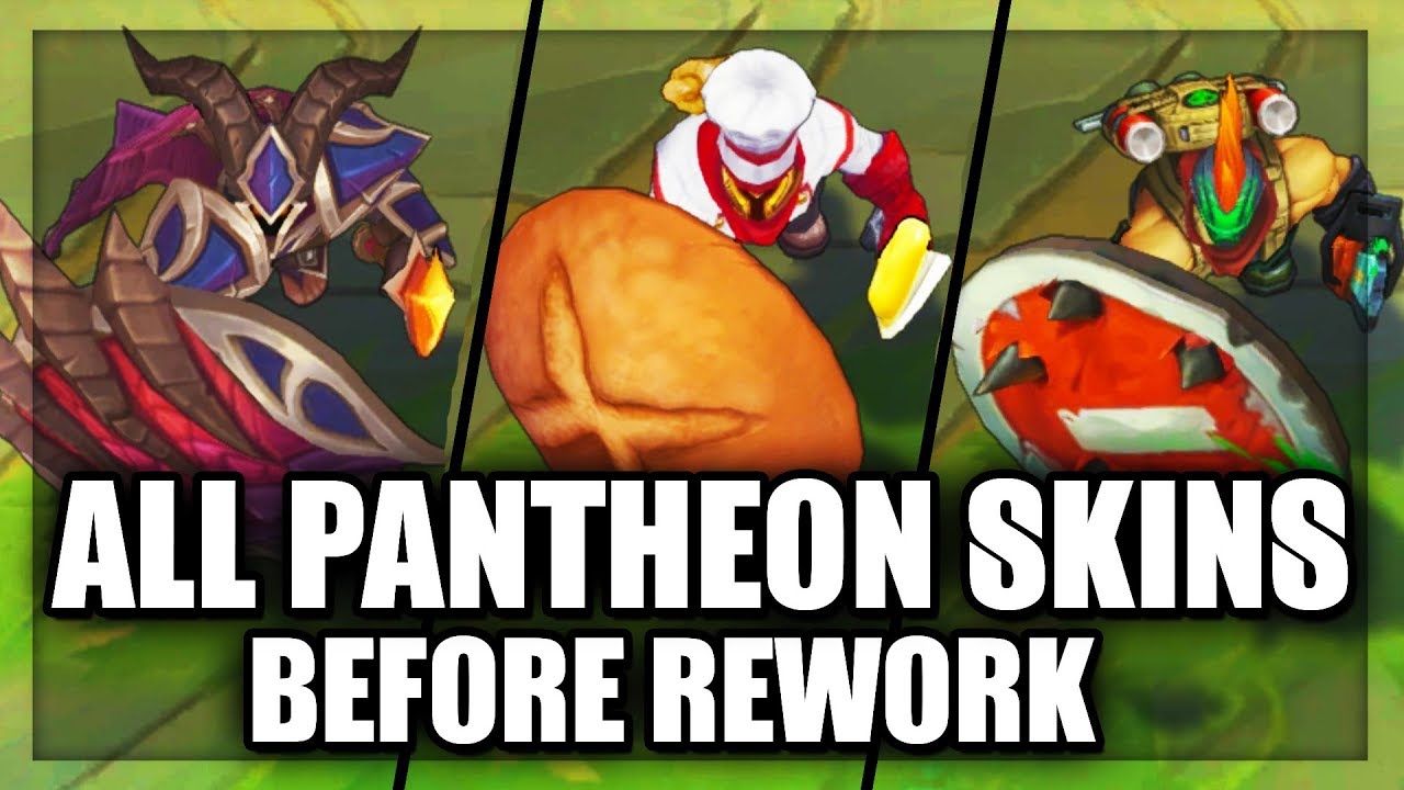 All Pantheon Skins Before Rework (League of Legends)