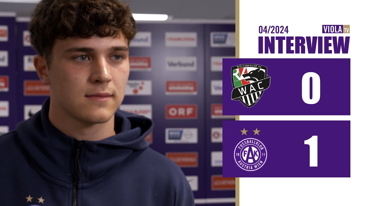 Moritz Wels zum Sieg beim Wolfsberger AC (04/2024) #faklive #ViolaTV #Veilchen
