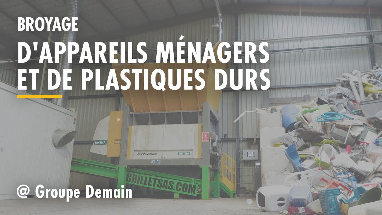Recyclage des plastiques durs, des déchets électriques et électroniques avec UNTHA