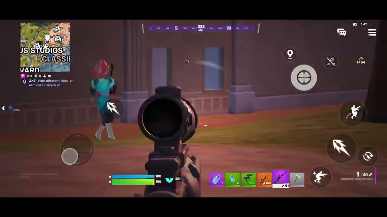 Playing Fortnite 