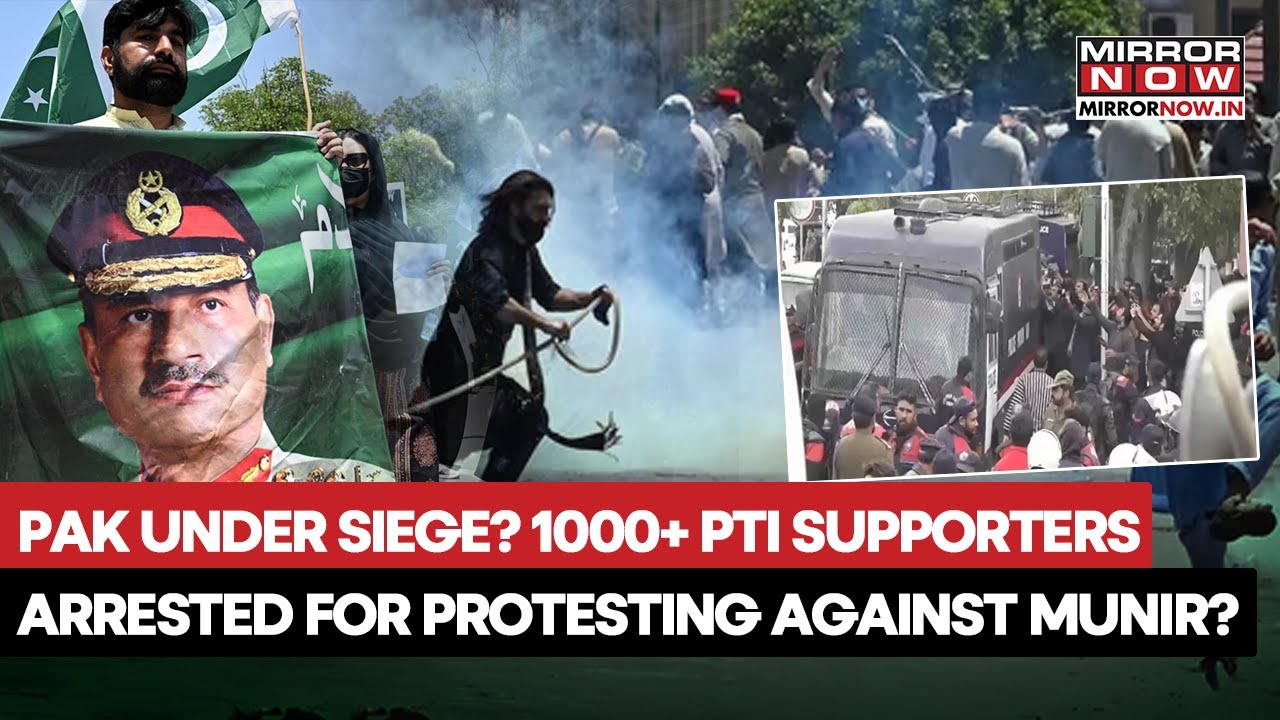 Pakistan Under Siege? 1000+ PTI & Imran Khan Supporters Arrested For Protesting Against Asim Munir?